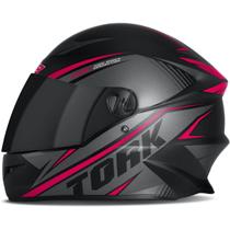 Capacete Fechado Pro Tork R8 Air Fosco Viseira Fume Rosa Tamanhos 56 58 60 Capacete Fechado Pro Tork R8 Air Fosco Viseira Fume Rosa Tamanhos 56 58 60