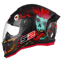 Capacete Fechado Pro Tork Stealth Zombie Brilhante