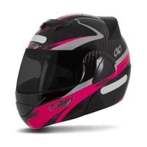 Capacete Fechado Pro Tork V-pro Jet 2 Carbon Preto Vis. Fumê