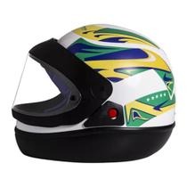 Capacete Fechado San Marino Seleção Brasileira tamanho 58 Taurus