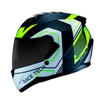 Capacete Fechado Sector Exilio Fosco Preto/Amarelo Race Tech