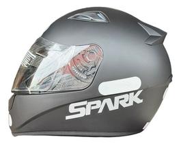 Capacete Fechado Spark Ebf Classico Moto Preto Fosco