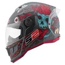Capacete Fechado Stealth Zombie Fosco Pro Tork Masculino Feminino Segurança Conforto Capacete Fechado Stealth Zombie Fosco Pro Tork Masculino Feminino Segurança Conforto
