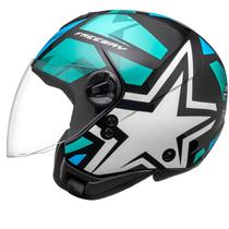 Capacete Feminino Aberto Peels Freeway 1 St Verde Agua Moto