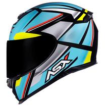 Capacete Feminino Asx Eagle Explorer Azul Esportivo Moto