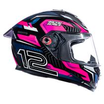 Capacete Feminino Bieffe B12 Misano Rosa Esportivo Moto