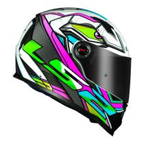 Capacete Feminino e Masculino LS2 FF358 Xdron Rosa Brilhante Fechado Capacete Feminino e Masculino LS2 FF358 Xdron Rosa Brilhante Fechado