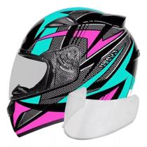 Capacete Feminino Ebf New Spark Mais Viseira Cristal 2.2mm