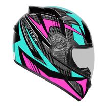 Capacete Feminino Ebf Spark New Spark Flash Tifanny Brilhante Moto Capacete Feminino Ebf Spark New Spark Flash Tifanny Brilhante Moto