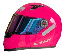 Capacete Feminino Ff358 Ls2 Monocolor Rosa