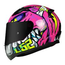 Capacete Feminino LS2 FF353 Rapid Badass Rosa Brilhante