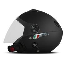 Capacete Feminino Masculino Aberto Moto New Atomic Elite Com Sub-viseira Solar Fumê