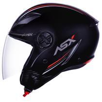 Capacete Feminino Masculino Asx Aberto City Air Preto Fosco