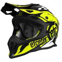 Capacete Feminino Masculino Fechado Motocross Trilha Etceter Fast Brilhante Esportivo Oferta