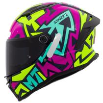 Capacete Feminino MT Stinger 2 Meld Rosa Esportivo Moto