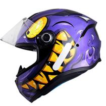 Capacete Feminino MT Targo S Angelandemon Rosa Roxo Capacete Feminino MT Targo S Angelandemon Rosa Roxo