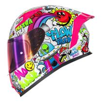 Capacete Feminino Norisk Flow Moto Fechado Viseira Extra