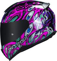 Capacete Feminino Norisk Razor Parasite Rosa Moto Fechado