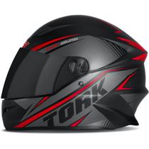 Capacete Feminino R8 Pro Vermelho Tamanho 60 Com Viseira Fumê - Pro Tork