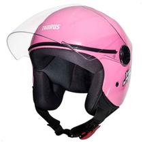 Capacete Feminino Rosa Joy23 Aberto Marca Taurus Tamanho 56