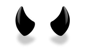 Capacete Flair MagneaTohz Small Black Devil Horns para capacete