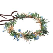 Capacete Flower Crown KorviShow Renaissance Blue para mulheres Capacete Flower Crown KorviShow Renaissance Blue para mulheres