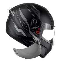 Capacete Fly Drive 2 Flex Preto Fosco Mais Viseira Fumê Escura