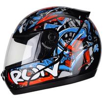 Capacete Fly Drive Hg Run Preto E Vermelho 62