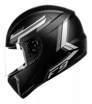 Capacete fly f-9 hg hans preto grafite fosco Capacete fly f-9 hg hans preto grafite fosco