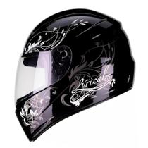 Capacete FLY F-9 Lyrical Preto/branco Feminino