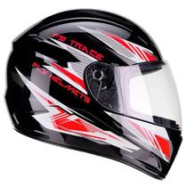 Capacete Fly F-9 Trace Preto/Vermelho