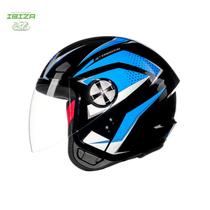Capacete fly new jet hg freedom pt/az t-58