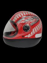 Capacete formula 1 grafic 2 vermelho/prata 58