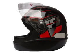 Capacete Formula 1 Neo Preto Fosco Com Vermelho Taurus