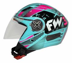 Capacete Fw3 Aberto X Open Speed Original Aprovado Inmetro