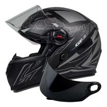 Capacete Fw3 Gt2 Preto Fosco Mais Viseira Fumê Capacete Fw3 Gt2 Preto Fosco Mais Viseira Fumê