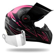 Capacete Fw3 Gt2 Rosa Mais Viseira Fumê Capacete Fw3 Gt2 Rosa Mais Viseira Fumê