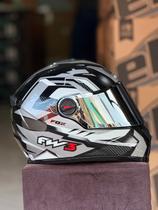 Capacete Fw3 Gtx Fox Grafite C/ Óculos Interno Capacete Fw3 Gtx Fox Grafite C/ Óculos Interno