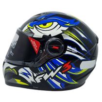 Capacete Fw3 X GTN Eagle Azul com Amarelo