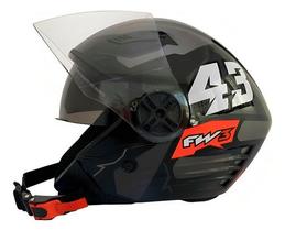 Capacete fw3 x open up 43 grafite 58