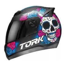 Capacete G7 Mexican Skull Pro Tork N 60 Arte Estilo e Segurança Capacete G7 Mexican Skull Pro Tork N 60 Arte Estilo e Segurança