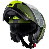 Capacete givi x21 spirit escamoteavel verde preto amarelo fosco Capacete givi x21 spirit escamoteavel verde preto amarelo fosco