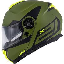 Capacete Givi X21 Spirit - Verde/Preto/Amarelo Fosco