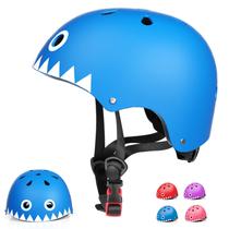 Capacete Glaf Toddler Kids Bike de 2 a 8 anos, multiesportivo, azul, branco