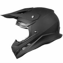Capacete GLX GX23 Dirt Bike Off-Road Motocross ATV DOT Preto Fosco