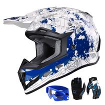 Capacete GLX GX623 DOT Kids Youth ATV Off-Road Modern Large
