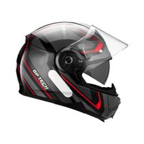 Capacete GP Tech A118 SV MONO Articulado fosco Preto/Verm Capacete GP Tech A118 SV MONO Articulado fosco Preto/Verm