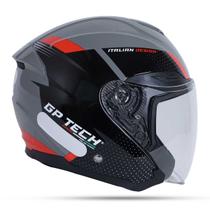 Capacete Gp Tech Aberto Runner Vermelho