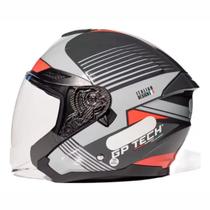 Capacete gp tech open of669 air vermelho n60/l - masculino - feminino - motoqueiro - motociclista - urbano - oculos interno Capacete gp tech open of669 air vermelho n60/l - masculino - feminino - motoqueiro - motociclista - urbano - oculos interno