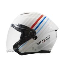Capacete gp tech open of669 range azul n61 - masculino - feminino - motociclista - motoqueiro - motoboy - urbano